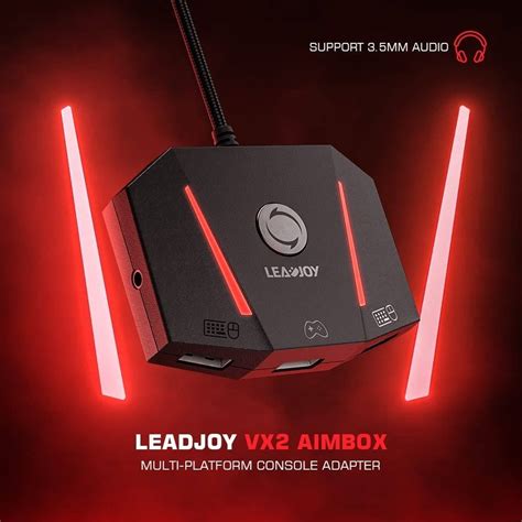 Plug VX Adapter to the PS5 back USB port or. . Leadjoy vx2 aimbox